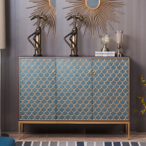 American Xuanguan Cabinet Light Extravagant Home Nordic Shoe Cabinet Entrance Door High-Footed Cabinet Narrow Living Room Cabinet Dining Side Cabinet Modern Entrance Cabinet