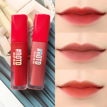 Tonymoly Tony Charm#ROTD Swan Velvet Mousse Lip Glaze Lip Gloss Dyed Lip Smoky Red Brick Red