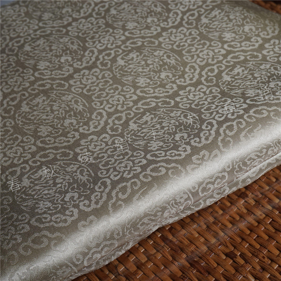 【特制加厚精品花绫】湖州绫绢 全真丝手工装裱材料厂家直销