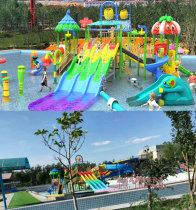 Swimming pool water slide children large outdoor super slide children water entertainment equipment facilities