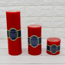 Red candle diameter 7 5cm cylindrical candle wedding red candle hotel candle general lighting wedding red candle