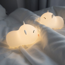 Cute Doodle pig colorful silicone night light Bedroom bed up night soft light Feeding sleep light Childrens gift lamps