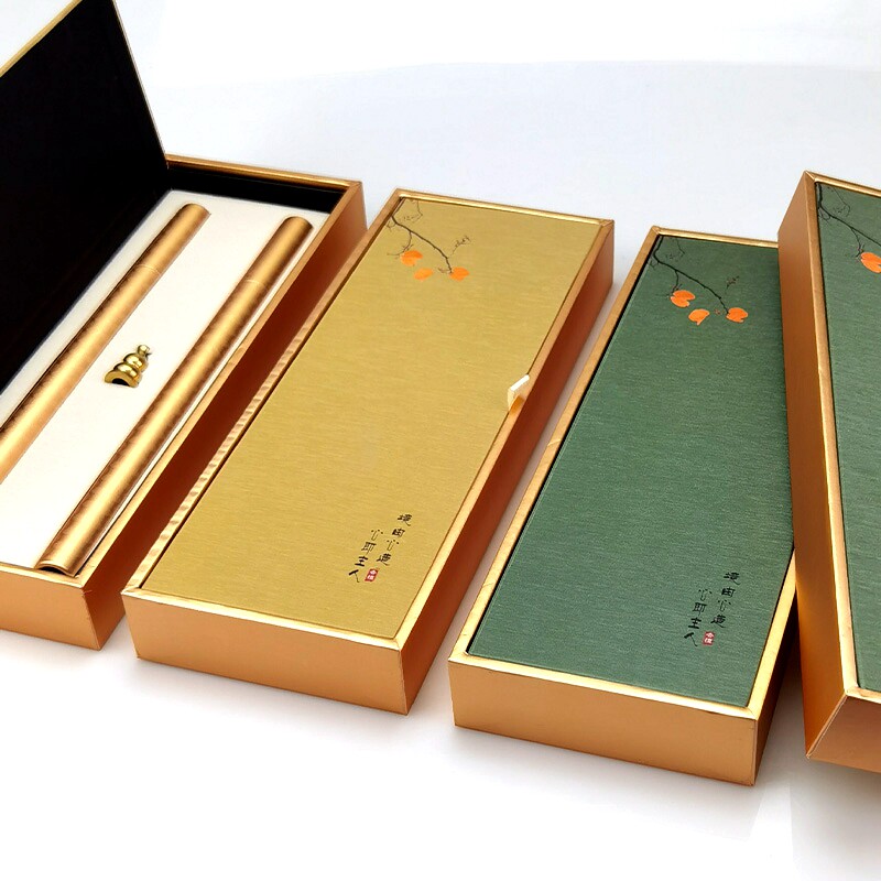 香盒包装礼盒10克双管沉香檀香线香礼盒通用香筒线香包装盒