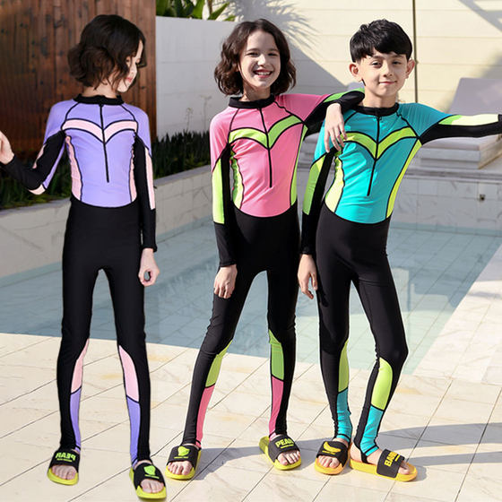 One-piece sun protection quick-drying warm long sleeve trousers children's swimsuit split boy and girl medium-sized children's baby swimsuit
One-piece sun protection quick-drying warm long sleeve trousers children's swimsuit split boy and girl medium-sized children's baby swimsuit