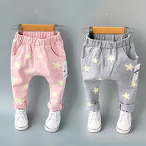 Baby Harun pants autumn boys and girls Children Baby big pp leggings children pants spring and autumn 0-1-3 years old 2