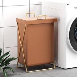 Light luxury dirty clothes basket household dirty clothes storage basket dirty clothes basket bathroom storage artifact folding internet celebrity laundry basket