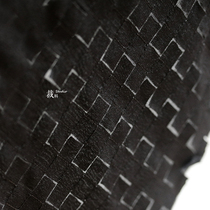 Space Solid special creaty snow spinning square grid fabric Geometric Original Creative Clothing Designer Fabric