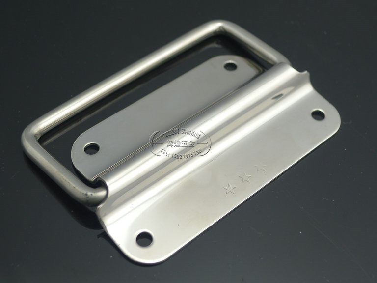 304不锈钢拉手 重型折叠拉手 工业板型提手 工具箱把手 箱环提手