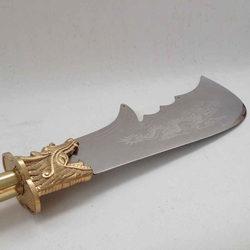 关公刀春秋大刀不锈钢十八般武器长兵器青龙偃月刀未开刃木杆