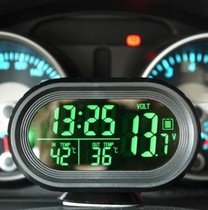 Transparent LCD display electron clock outlet with clamp electronic watch supplies for thermometer car