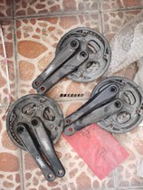 Mountain station wagon square hole tooth plate three-disc steel teeth 42 32 22T aluminum crank 170mm with protective plate three