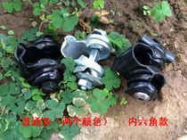 Bicycle seat old-fashioned seat rod clip double track conversion electroplated or black paint thickened high strength locking universal