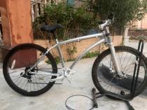 26 inch mountain bike 6 speed Daimyo polished aluminum frame shoulder hard fork K standard aluminum tooth plate KHS wheel disc brake