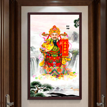 2021 cross stitch line embroidery new God of Wealth cross stitch wealth map great god of wealth to the god of wealth to the man