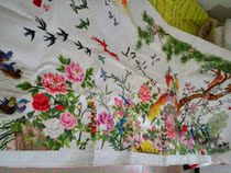 Finished cross stitch handmade bai niao chao feng blossoming study living room big cross stitch Big Brother