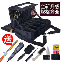 Professional partition storage large makeup bag Multi-layer large capacity makeup artist with makeup portable beauty toolbox bag