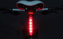 Bike Strip Tail Light Mountain Bike Mountain Bike Red warning Flashing Tail Lights 5LED Bikes Equipped Taillights