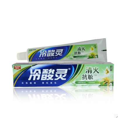 冷酸灵 清火抗敏感牙膏180g 缓解牙龈出血清洁清新口气抗菌 包邮_不