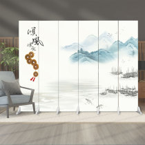 Chinese Style Screen Partition Wall Home Hotel Hotel Bag Room Folding Movable Office Landscape Painting Easy Shelter