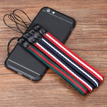 Mobile phone lanyard short personality creative leather phone case wrist rope chain Player U disk MP3 recorder lanyard