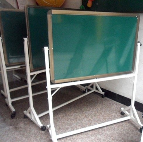 特价双面磁性黑板 支架式翻转儿童黑板 幼儿园移动烤漆教学黑板_7折