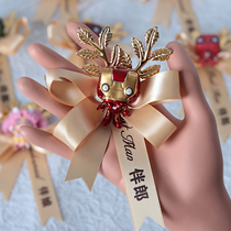 q version cartoon wedding wedding chest flower Avengers Union accompanied by bridesmaids sister Blossom Sister Group Wrist Flower Companion Gift