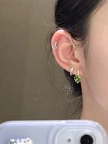 spun sugar sweet and toxic full drill green eyes Snake Fashion 100 Hitch Decoration Small Crowd Design Sweet Nail