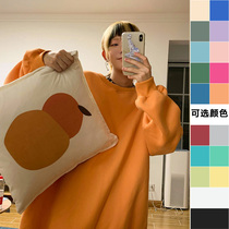 Leman Jin Jun Wei Yi Men's Loose ins Trend Couple Crewneck Jacket oversize Jacket Same Style for Men and Women