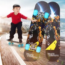 Bumblebee childrens scooter four-wheel beginner 3-12 years old boy mini skateboard 8-10 stroke double rocker 4