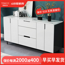 Marble Dining Side Wine Cabinet Modern Minimalist Lockers Tea Water Cabinet Living-room Leaning Against Wall Bowls Cabinet Home Kitchen Side Cabinet