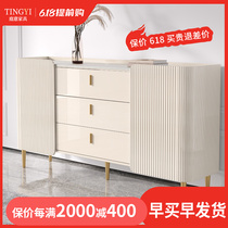 Light Lavish Rockboard Dining Side Cabinet Sitting Room Lockers Living-room Lockers Leaning Wall Wine Cabinet Rear Modern Minima Restaurant Intake Cabinet