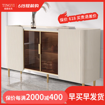 Light Lavish Rockboard Dining Side Cabinet Sitting Room Lockers Living-room Lockers Leaning Wall Wine Cabinet Genguan Modern Minima Restaurant Intake Cabinet