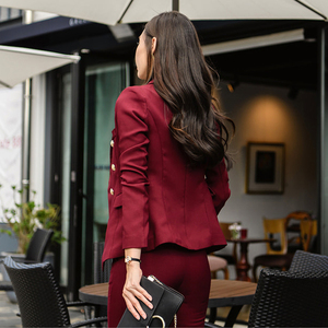 Autumn and winter new small suit women’s jacket waist Suit 