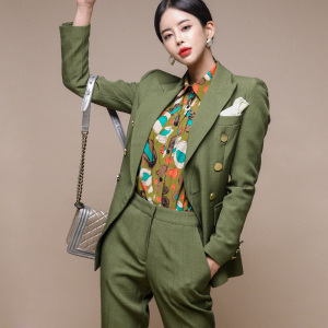 Fashion Korean British style two piece suit