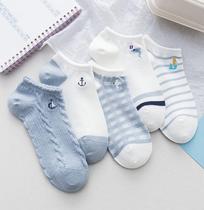 Japan's substitute for ZD socks a cute low-end group in spring and summer thin-cut shallow socks pure cotton socks