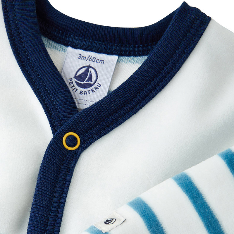 petitbateau小帆船春装新生婴儿衣服衣服宝宝纯棉连体衣哈衣25513