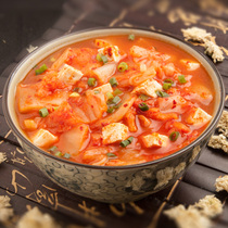 Korean kimchi soup hot and sour soup spicy cabbage tofu soup package instant soup instant soup 10g * 1 bag instant soup