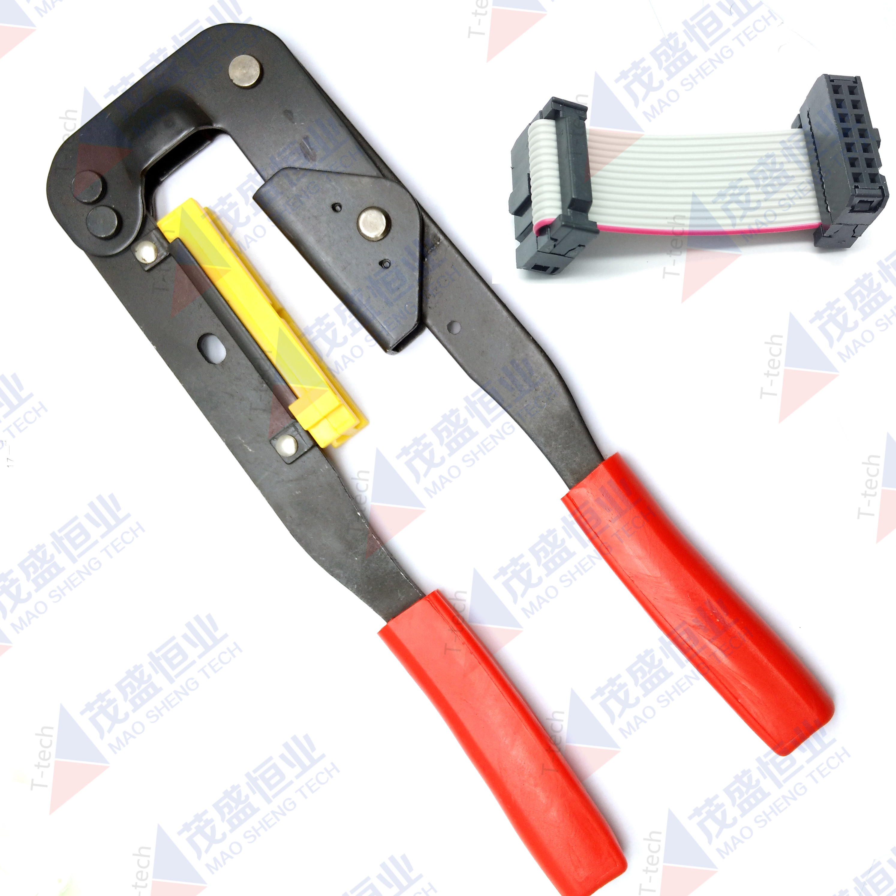 排线钳压接工具灰排线fc压线头压线钳杜邦线彩排线扁排线钳接线钳