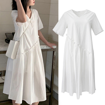 Maternity Summer Tops Skirt Net Red Suit 2021 New Premium Maternity Dress Summer Mid-Length