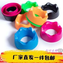 The base of the football basketball football the ball rack the ball holder the bottom seat the basketball display the carrier for the ball.