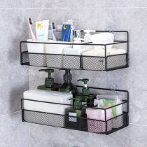 Bathroom rack wall toilet wall hanging free punch toilet wash toilet shampoo shower gel storage
