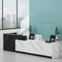 Front desk reception desk simple modern office desk consultation hotel lobby mall service desk cashier corner cabinet