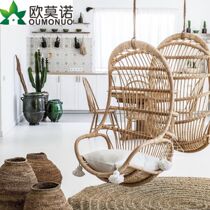 Eurostyle hanging chair swing basket Vine Deck Chair Adult Indoor Single Sloth Public Main Net Red Balcony Cradle Chair Bird Nest