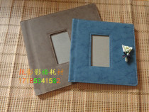 Flower language square 8 inch square 10 inch childrens album cover Leather book Leather cover album Photo book Leather baby album