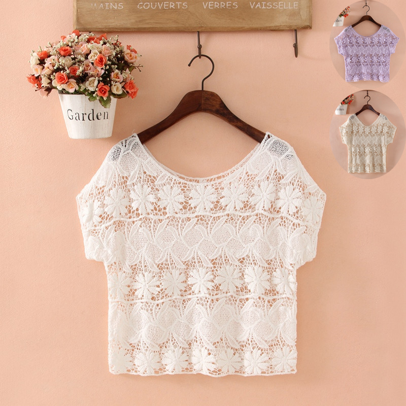 Lace Hooded Hood Hooded Woman Summer Short Crochet Jacket Pendant With Skirt External Hitch Cardiovert Shorts Hollowed-out Short Sleeve Small Shawl Summer