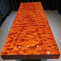 Ba flower solid wood board log tea table and chair combination tea table Brazilian Rosewood grimaces desk 2 m special