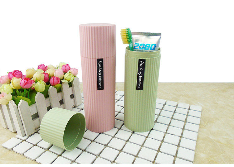 旅行便携式带盖牙刷牙膏盒旅游牙桶牙具盒男士牙缸牙筒洗漱口杯子