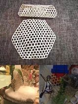 Decorative bamboo sushi plate bamboo fence bamboo silk woven bamboo ornaments Japanese and Korean fence setting plate SAB ornaments