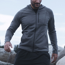 Autumn Winter Mens Merino Wool Full Zipper Sports Hoodie 260g Light Speed Dry Jacket Quality Yangzi Yarn