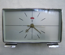 1980s out of stock New Polaris mechanical alarm clock Rectangular desktop export model All-copper movement